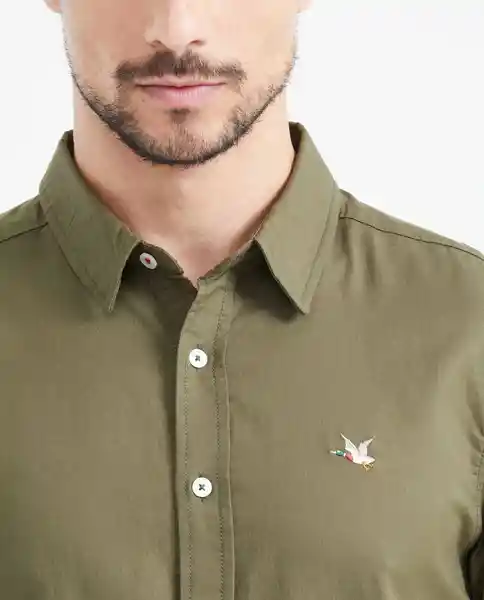 Camisa Oxford Duck Verde Galeras Ultraoscuro S Chevignon