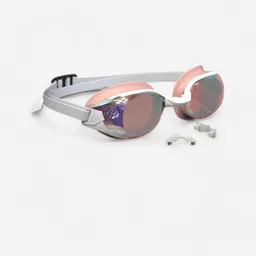 Gafas De Natación Lente Espejo Unisex Nabaiji 500 - Blanco