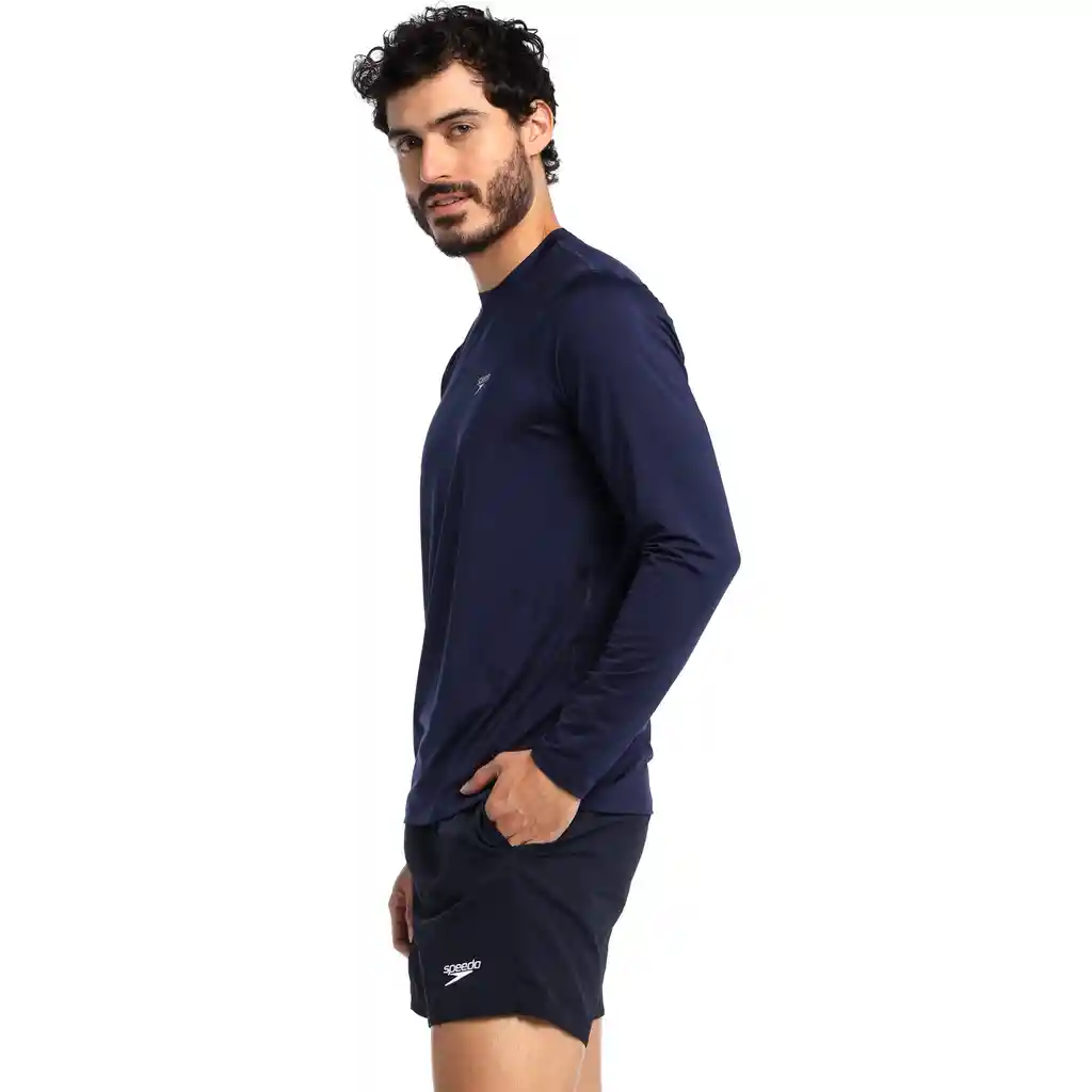 Camiseta Manga Larga Sunshirt Hombre Azul-s