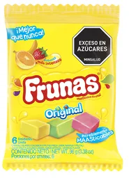 Caramelo Frunas Fresa Limón Naranja y Frutal (96 Gr)