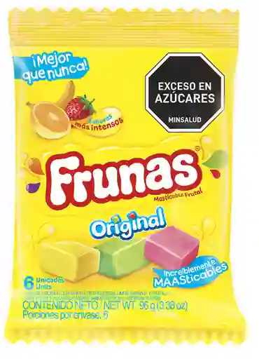 Caramelo Frunas Fresa Limón Naranja y Frutal (96 Gr)