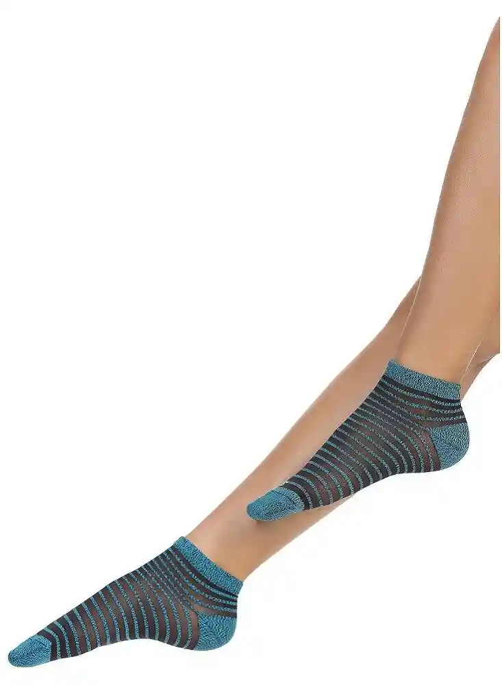 Tobillera Rayas Fondo Jaspe U-azul