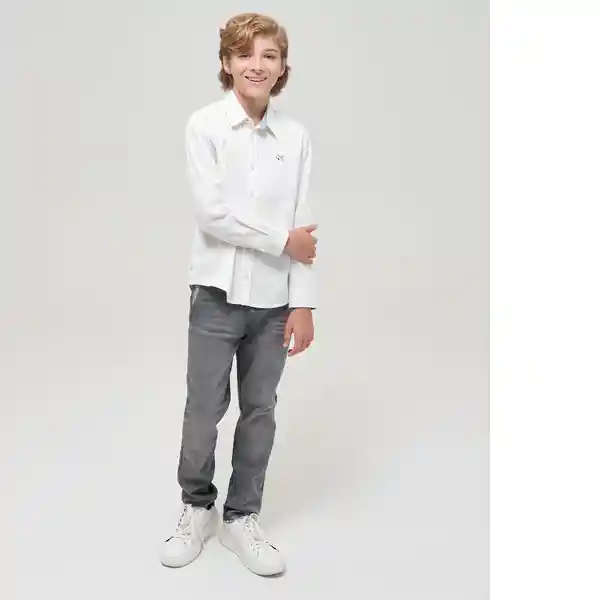 Camisa Basic Niño Blanco Talla 10 Chevignon