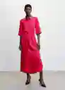 Vestido Momo-A Fucsia Talla XS Mujer Mango