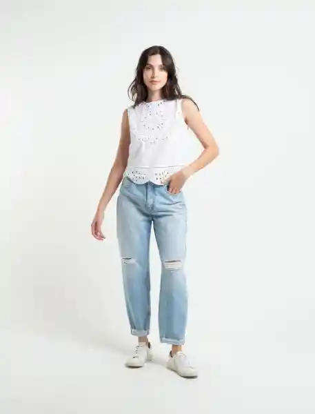  Camisa Crudo Puro Claro Mujer Talla L Naf-Naf 
