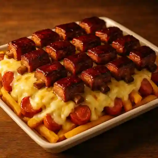 Salchipapa costilluda carnuda (para 2)