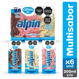 Alpin Multisabor Caja 200 mL x 6 Und