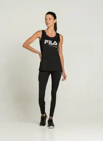 Fila Leggings Para Dama Rosado Negro Talla M