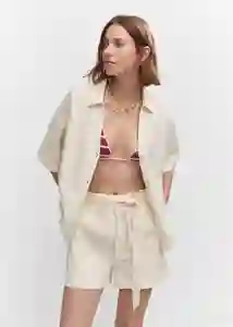 Short Lina Arena Talla XL Mujer Mango