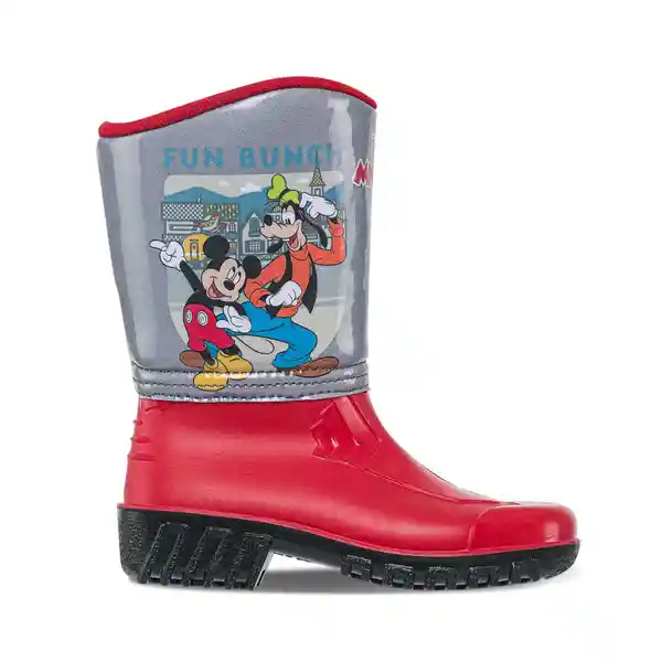 Disney Botas de Lluvia Mickey Arafat Niño Rojo Talla 23