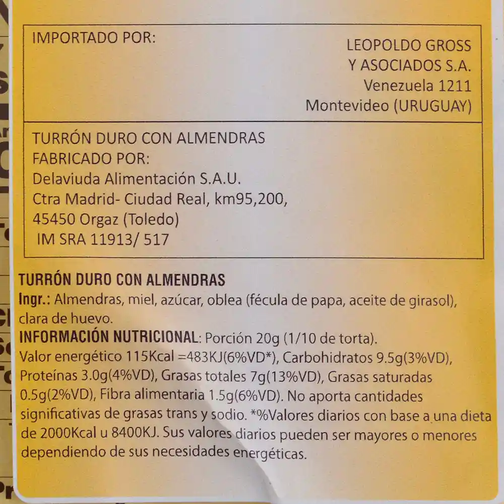El Almendro Torta Imperial El Amendro