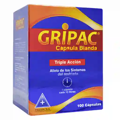 Gripac Triple Acción 100 Capsulas