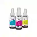 Kit Botella de Tinta Epson T664 Cian-magenta-amarillo