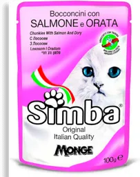 Simba Pouch Cat Salmon & Orata X 100 Gr (Salmon & Dory)
