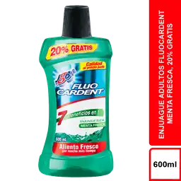 Fluocardent Enjuague Bucal Sabor a Menta Fresca