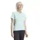 Adidas Camiseta Run it Tee Para Mujer Azul Talla S