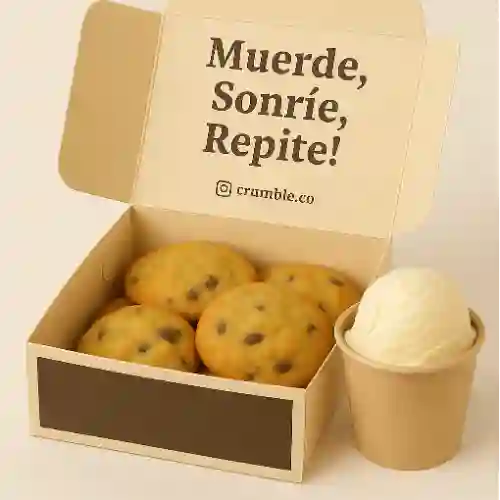 Combo Mini Cookie Box + Bola de Helado