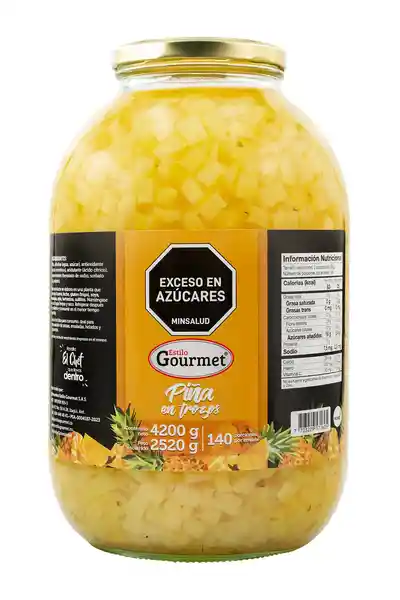 Gourmet Piña en Trozos