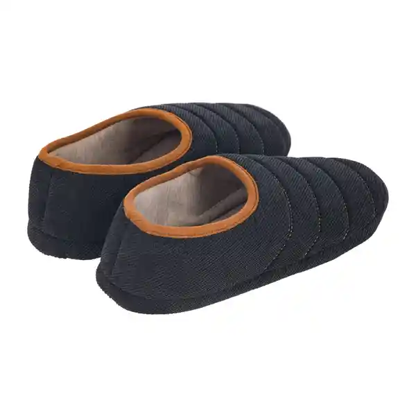 Pantuflas Waffle Diseño 1 Negro T 44 Casaideas