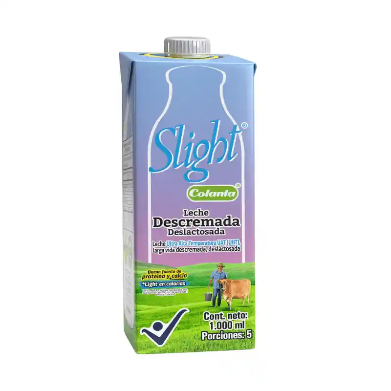 Slight Leche Uht Deslactosada Descremada