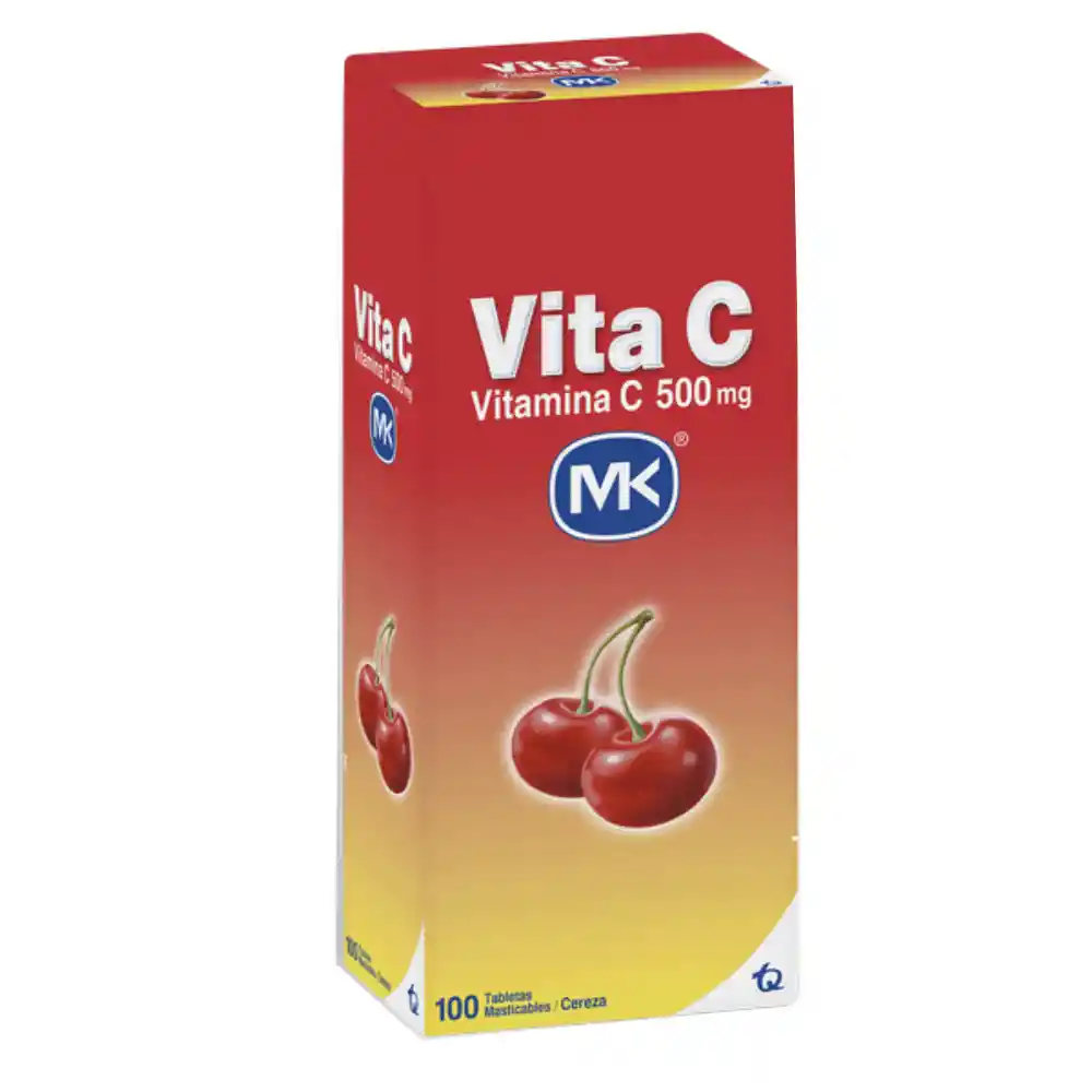 MK Vitamina C Masticable Sabor Cereza