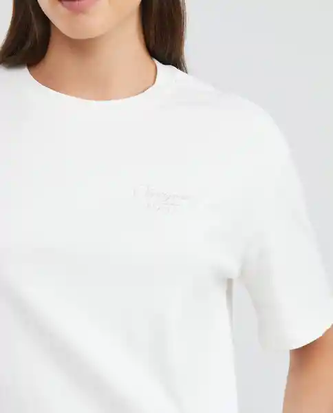 Essential Crewneck Tshirt Blanco Talla L Mujer Chevignon