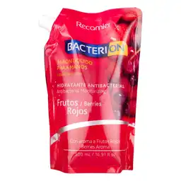 Bacterion Jabón Líquido Antibacterial Frutos Rojos