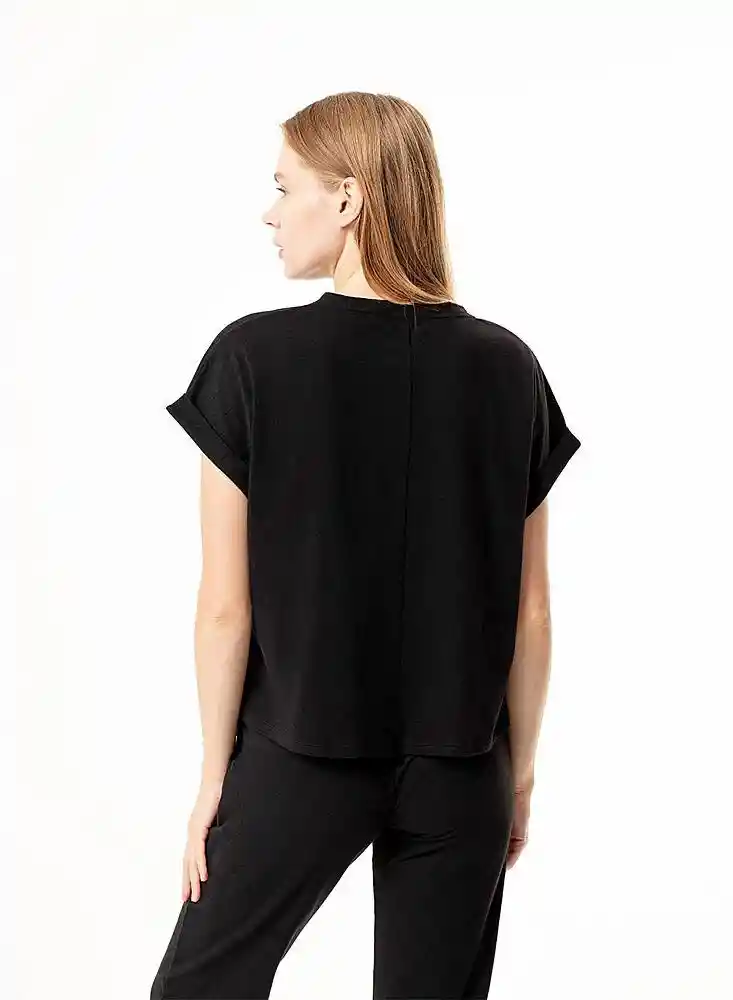 Camiseta Pij. M/c Mujer L-negro 799