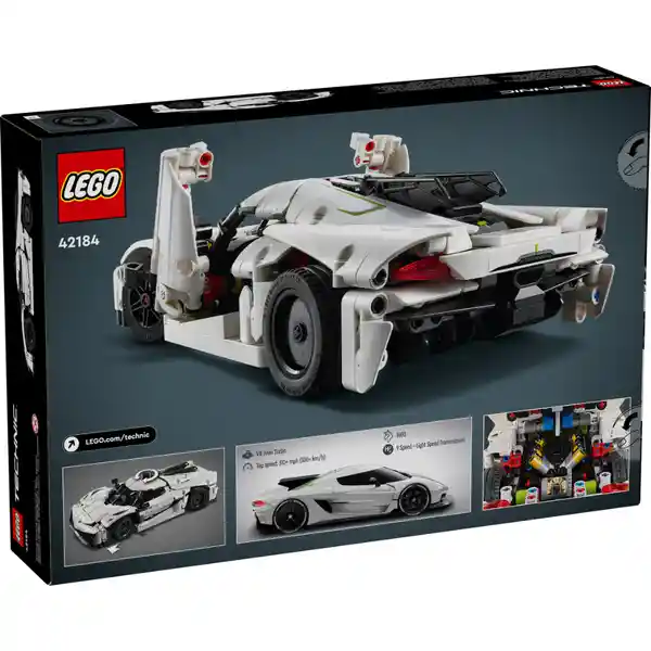 Set Construcción Hipercoche Koenigsegg Jesko Absolut Blanco Lego