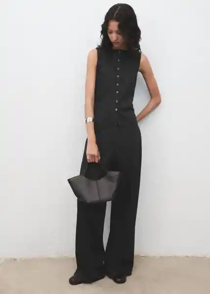 Chaleco Nevada Gris Talla XS Mujer Mango