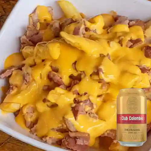 Bacon french cheese + club dorada