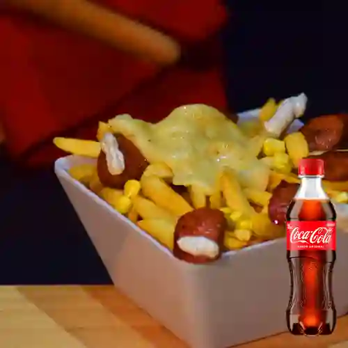 Combo Salchipapa Tradicional +Cocacola Orig 400ml