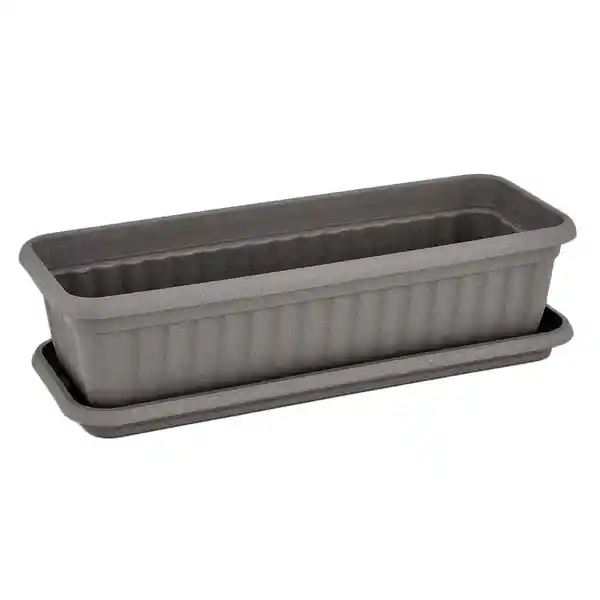 Nativa Jardinera Venezia Gris + Bandeja