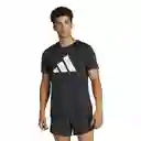 Adidas Camiseta Run it Tee Hombre Negro Talla S Ref: IL7235