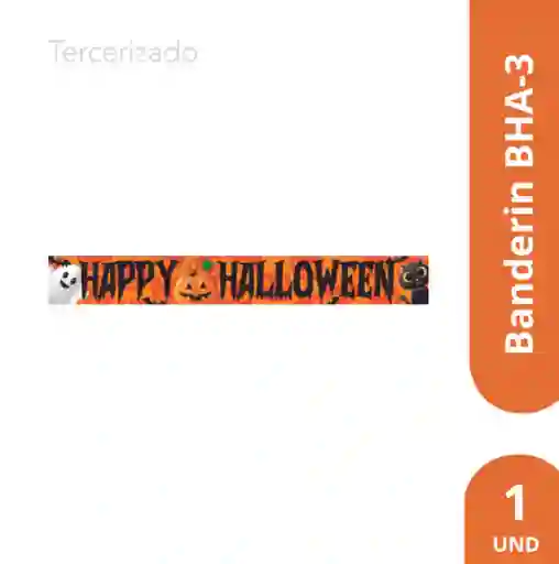 El Tio Banderín Happy Halloween Naranja BHA-3