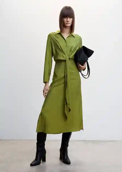 Vestido Tilly-L Verde Talla XL Mujer Mango