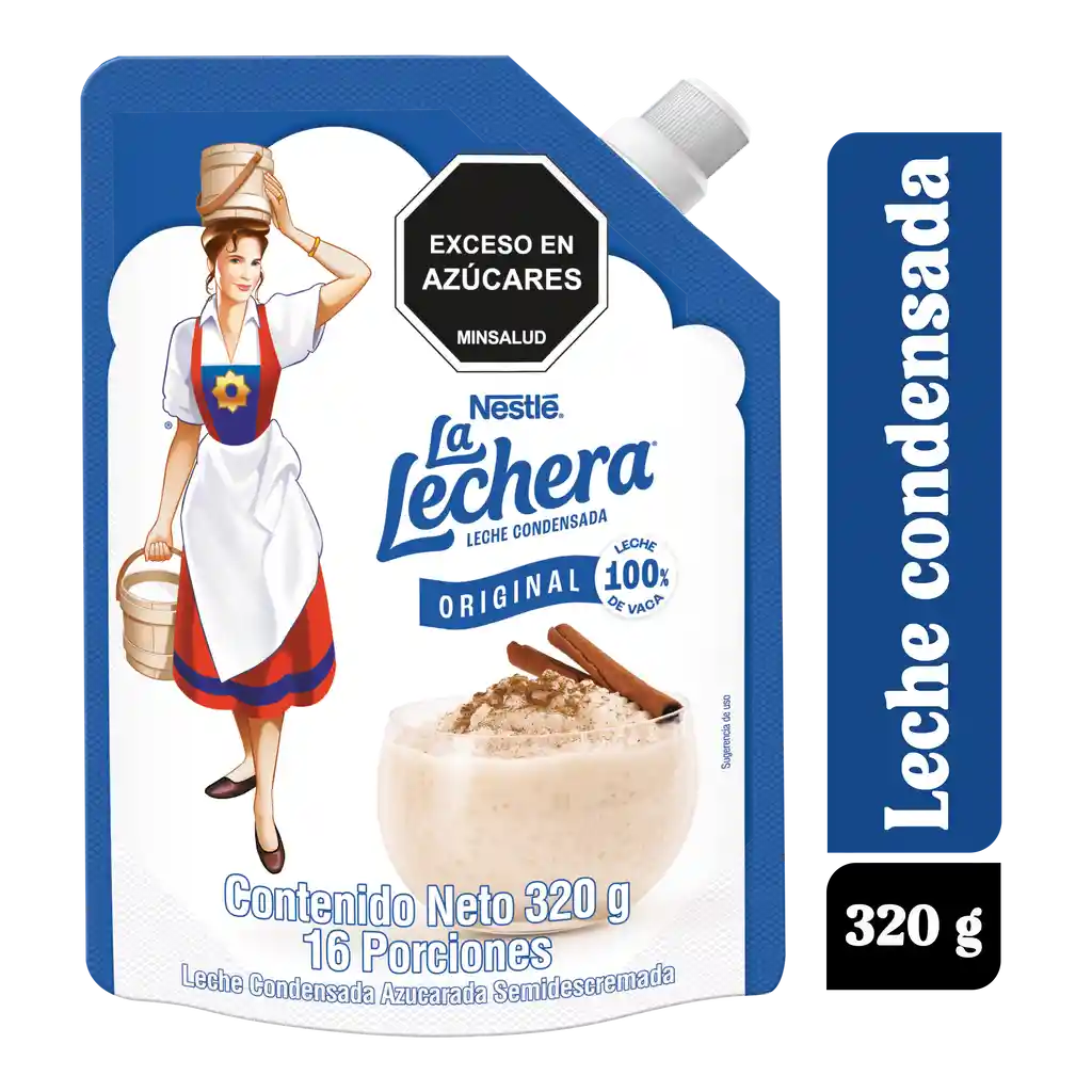 Leche condensada LA LECHERA 320g Doypack