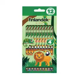 Color Red X12+lapiz Hb Neg Finlandek