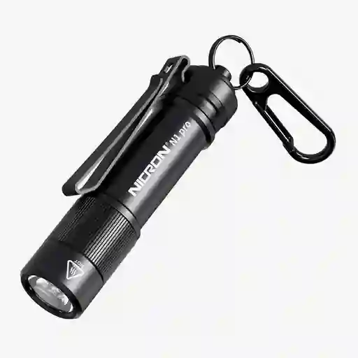 Nicron Linterna Llavero Impermeable Negra N1 Pro