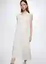 Vestido Isu Offwhite Talla 18 Mujer Mango