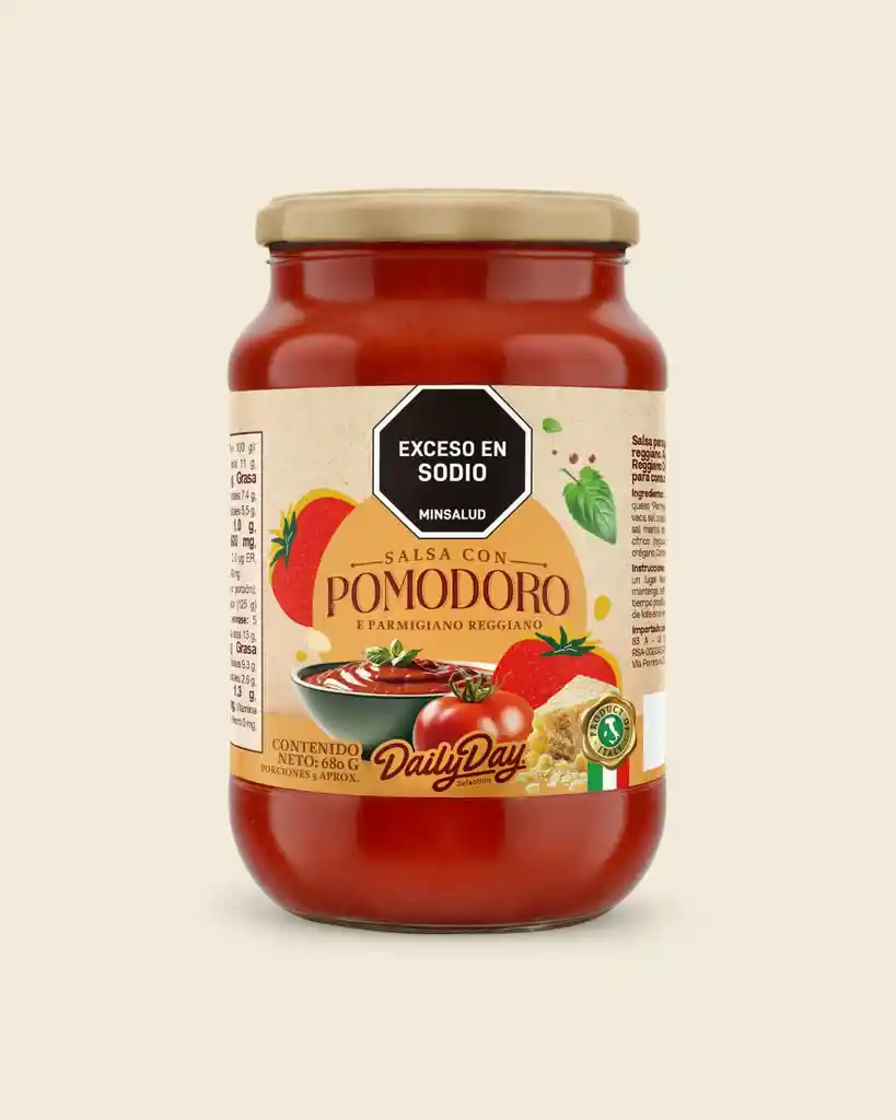 Salsa Pomodoro e Parmigiano Regg *680gr