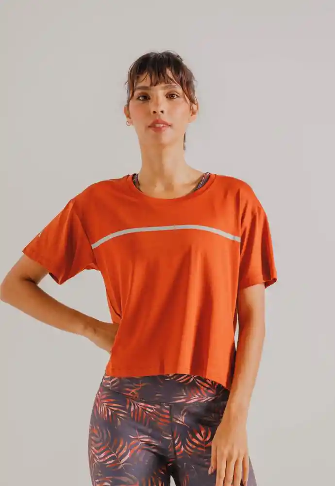 Camiseta Manga Corta Mujer Xl-terracota