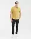 Camisa Dyed Twill Manga Corta Verde Talla L Chevignon