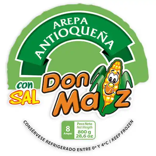 Don Maíz Arepa Antioqueña con Sal