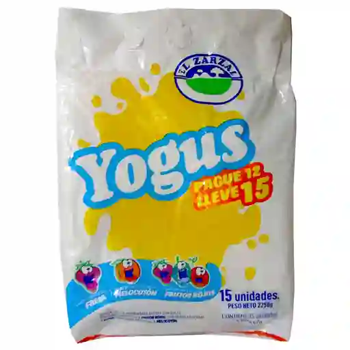 Yogus Yogur Surtido Sabores a Fresa Melocotón y Frutos Rojos
