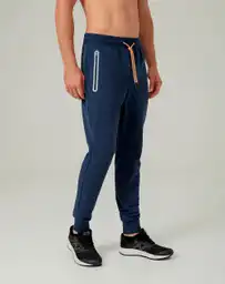 Pantalón Jogger en Algodón Masculino New Wuse Punto Blanco Talla S