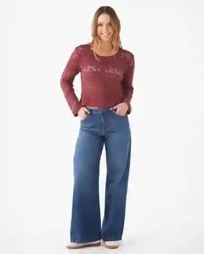 Jean Azul Rivera Medio Talla 10 679F035 Esprit