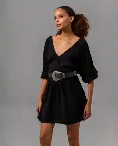 Vestido Mujer Negro Talla S 194004C Rifle