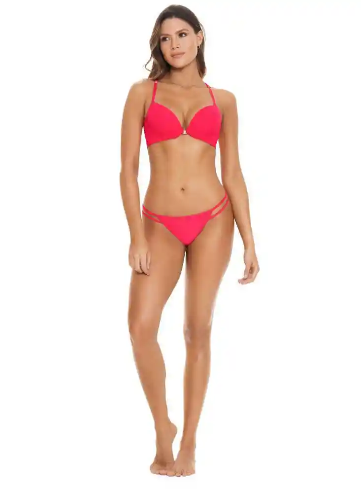 Panty Brasilera Tiras Atrás S-cereza