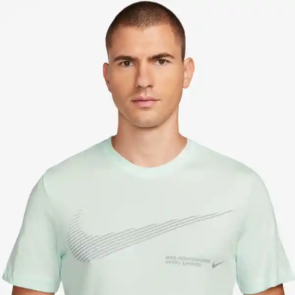 Nike Camiseta M Df Tee Flash Para Hombre Verde Talla XL